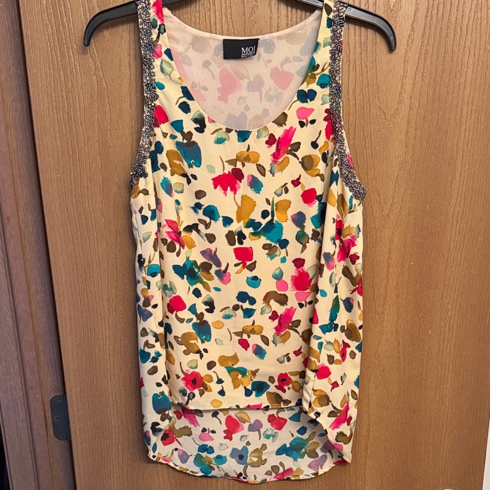 Women's Multicolor Sleeveless Top